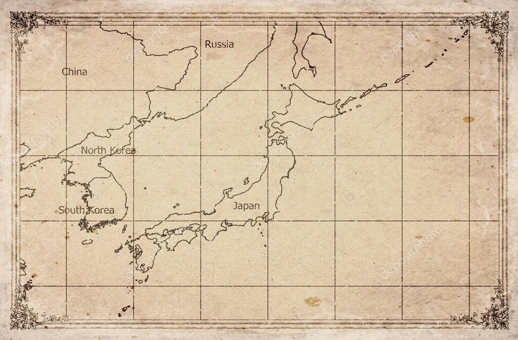 日本地図と地域を示すピンアイコン